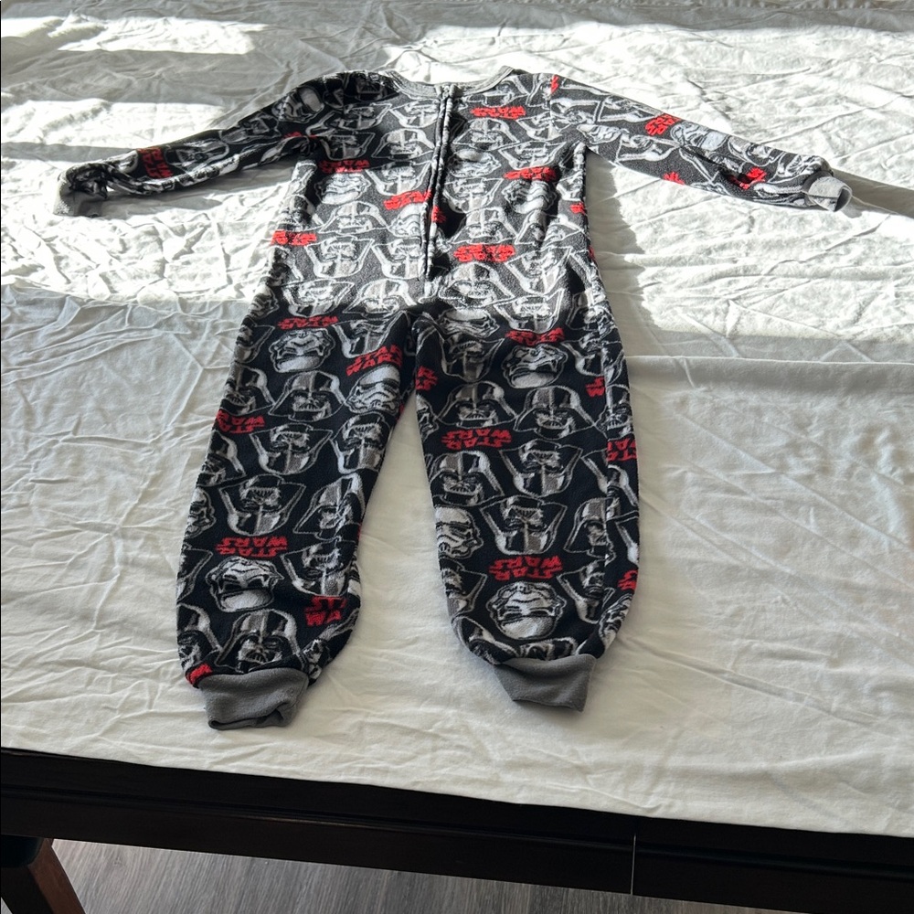Star Wars Kids Onesie Pajama - Black, Gray, and Red Design